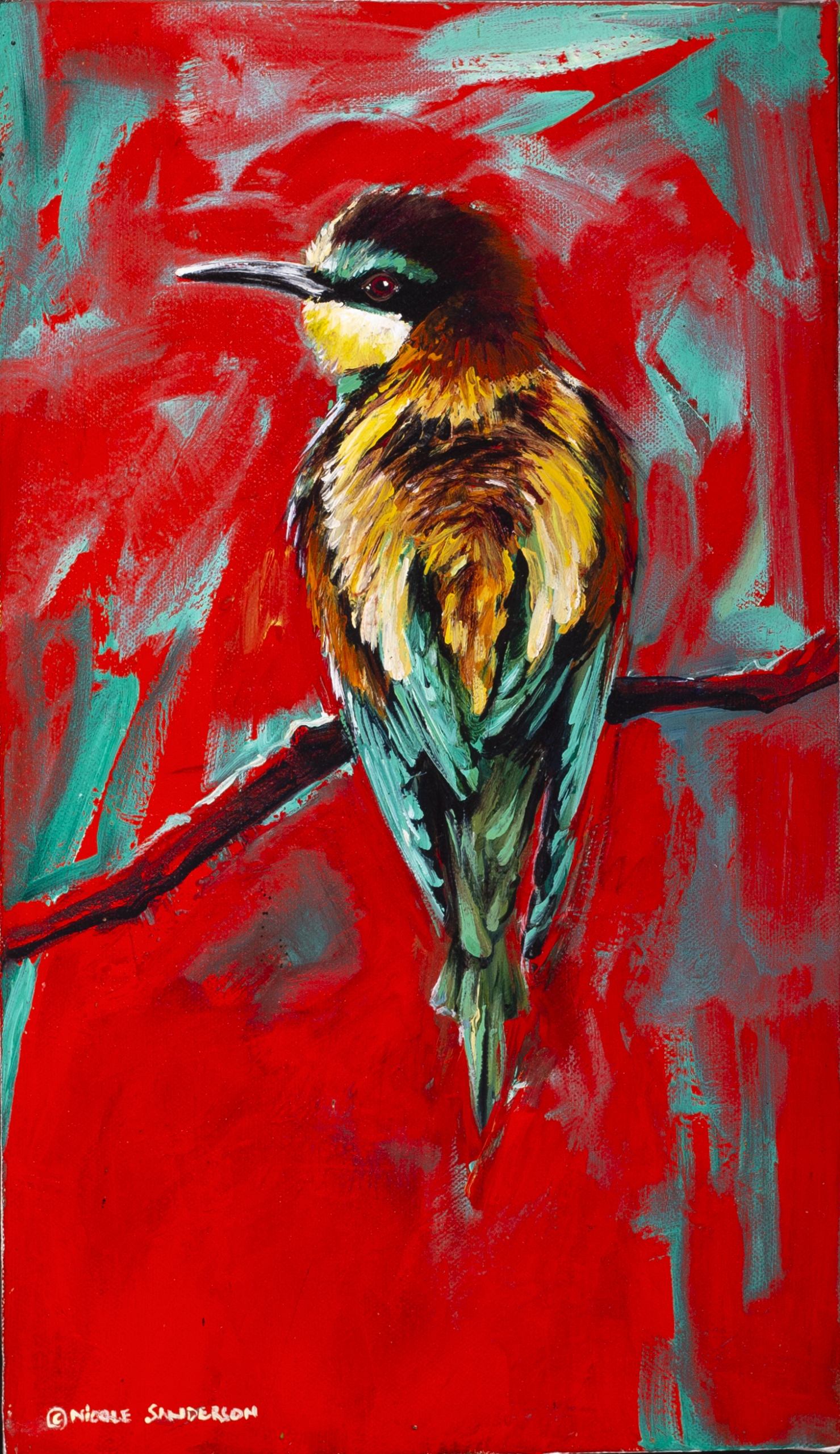 Nicole-Sanderson-Little-Bee-eater-30cmx20cm